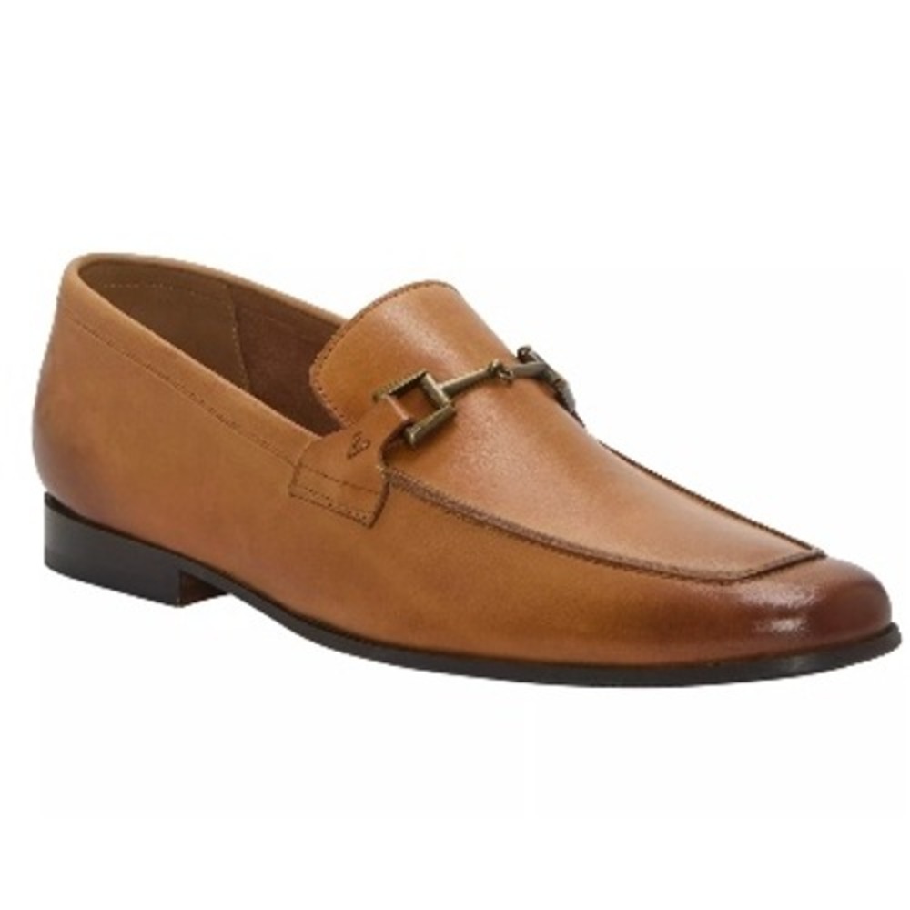 Vince Camuto Sevvano Men Caramel Leather Bit Loafers Designer Shoes 11M NEW